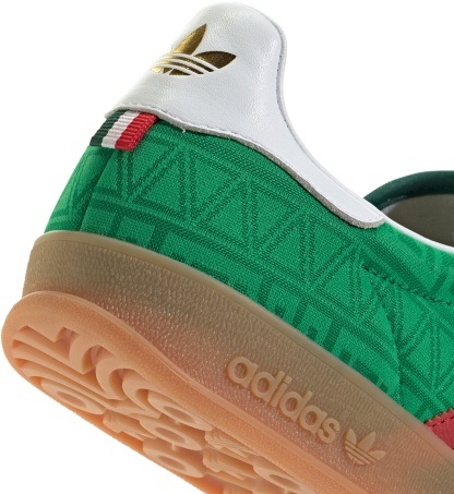 adidas World Cup Gazelle Indoor Shoes - Green/Better Scarlet/Collegiate Green - View 8