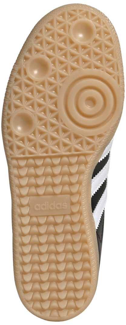adidas Kids' Grade School Samba OG Shoes - Black/Gum - View 3