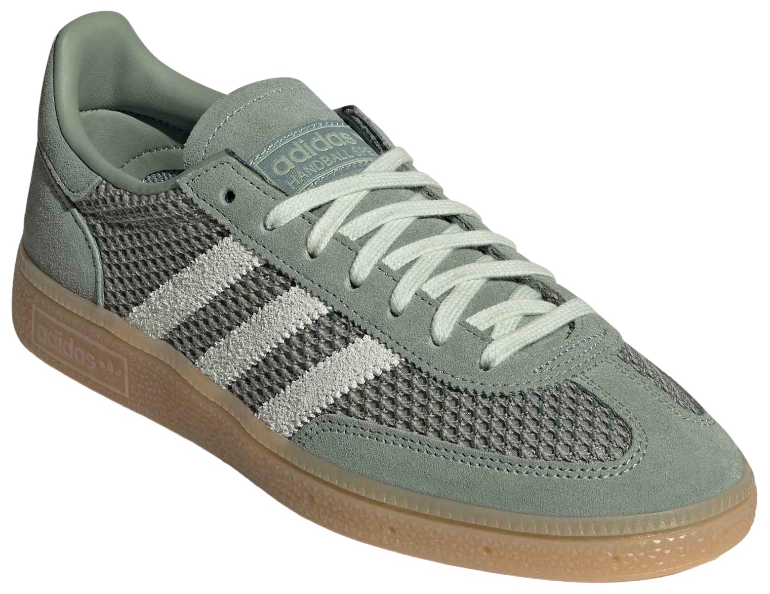 adidas Women's Handball Spezial Shoes - Silver Green/Linen Green/Gum 3 - View 6