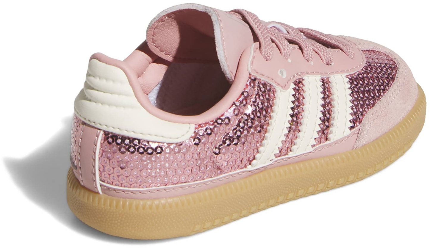 adidas Toddler Samba OG Shoes - Mauve/Cream/Tech Grey Met - View 6