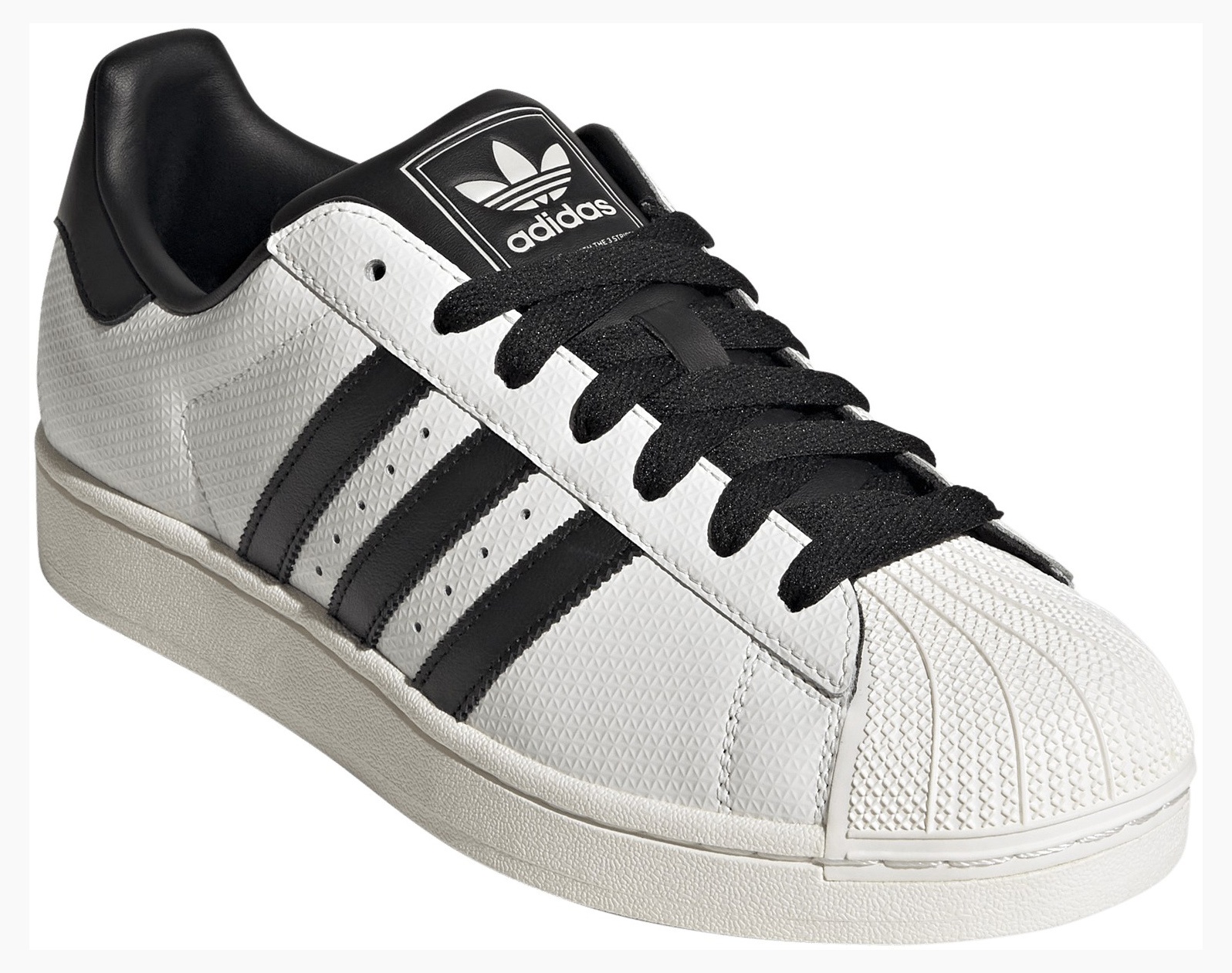 adidas Men's Superstar II Shoes - White/Black - View 6