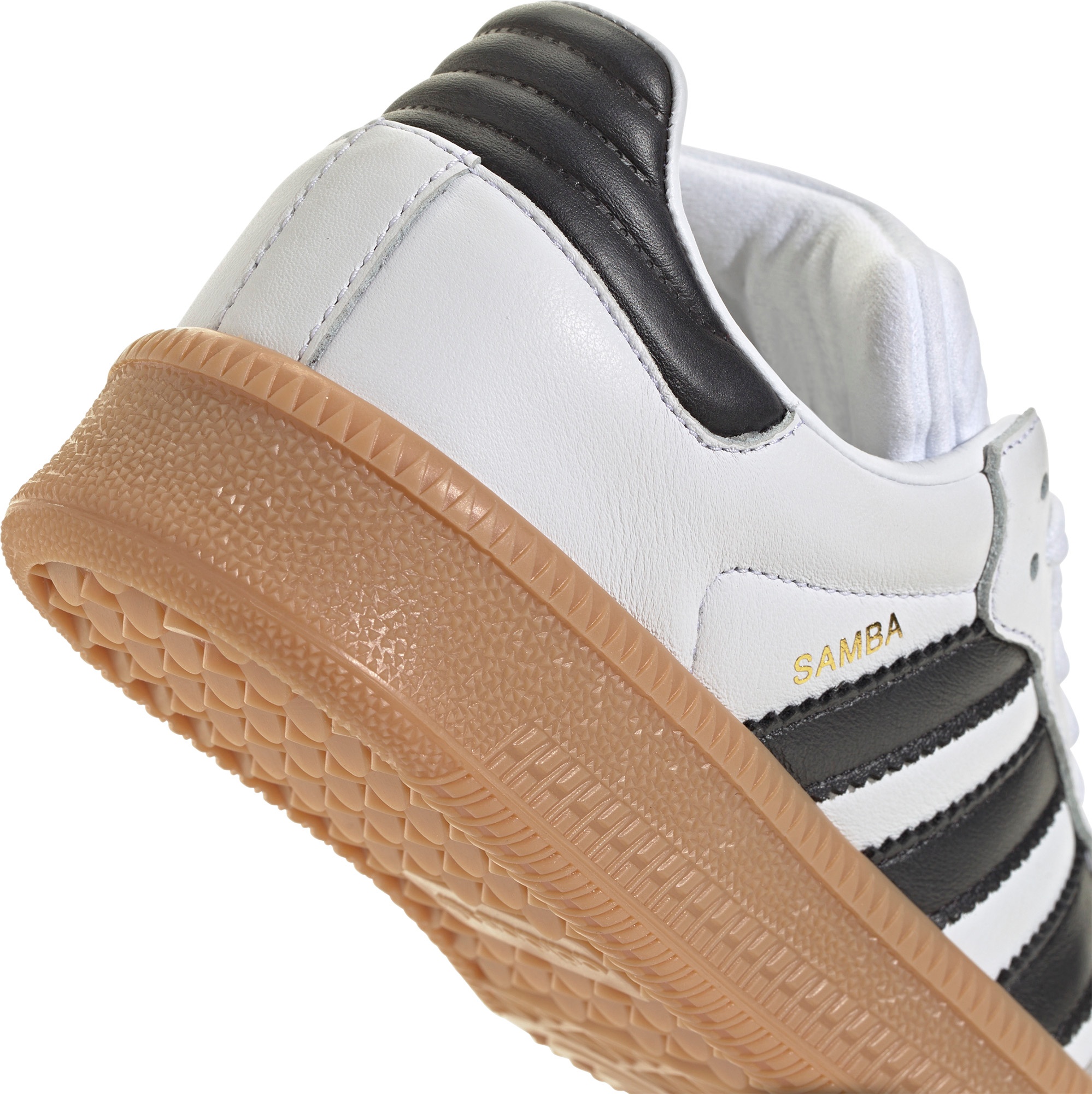 adidas Kids' Grade School Samba XLG Shoes - White/Black - View 8