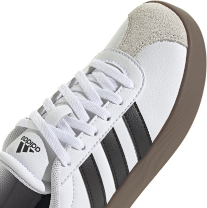 adidas Kids' Preschool VL Court Low Shoes - White/Black/Grey - View 8