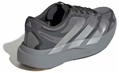 adidas Men's Adizero EVO SL EXO Running Shoes - Grey/Silver Mtllc/Grey - View 6