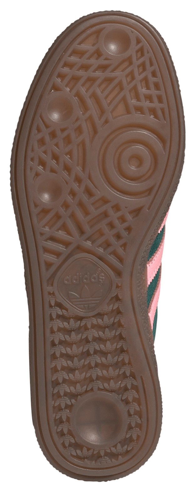 adidas Women's Handball Spezial Shoes - Collegiate Green/Pink Spark/Gold Met - View 3