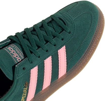adidas Women's Handball Spezial Shoes - Collegiate Green/Pink Spark/Gold Met - View 8