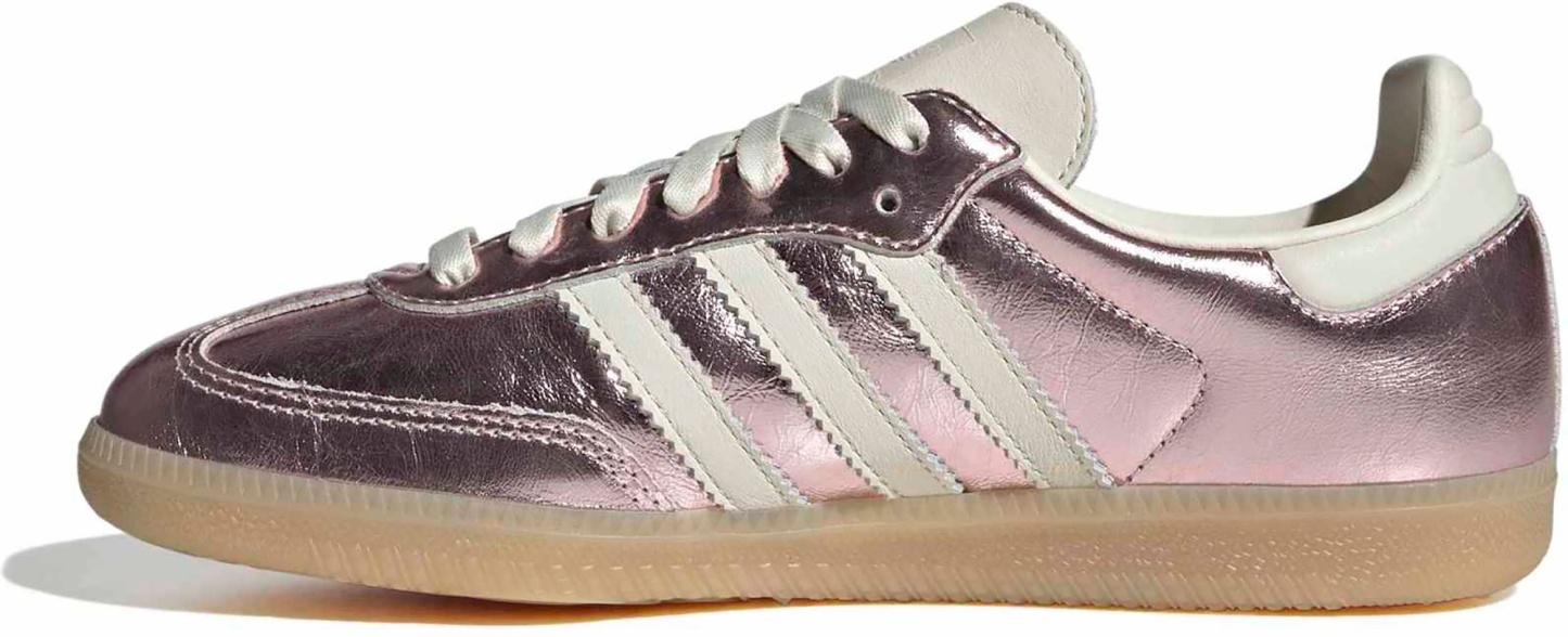 adidas Women's Samba OG Shoes - Crackle Mtlc Wondr Quartz - View 4