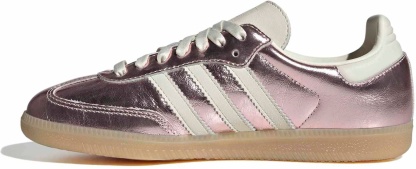 adidas Women's Samba OG Shoes - Crackle Mtlc Wondr Quartz - View 4