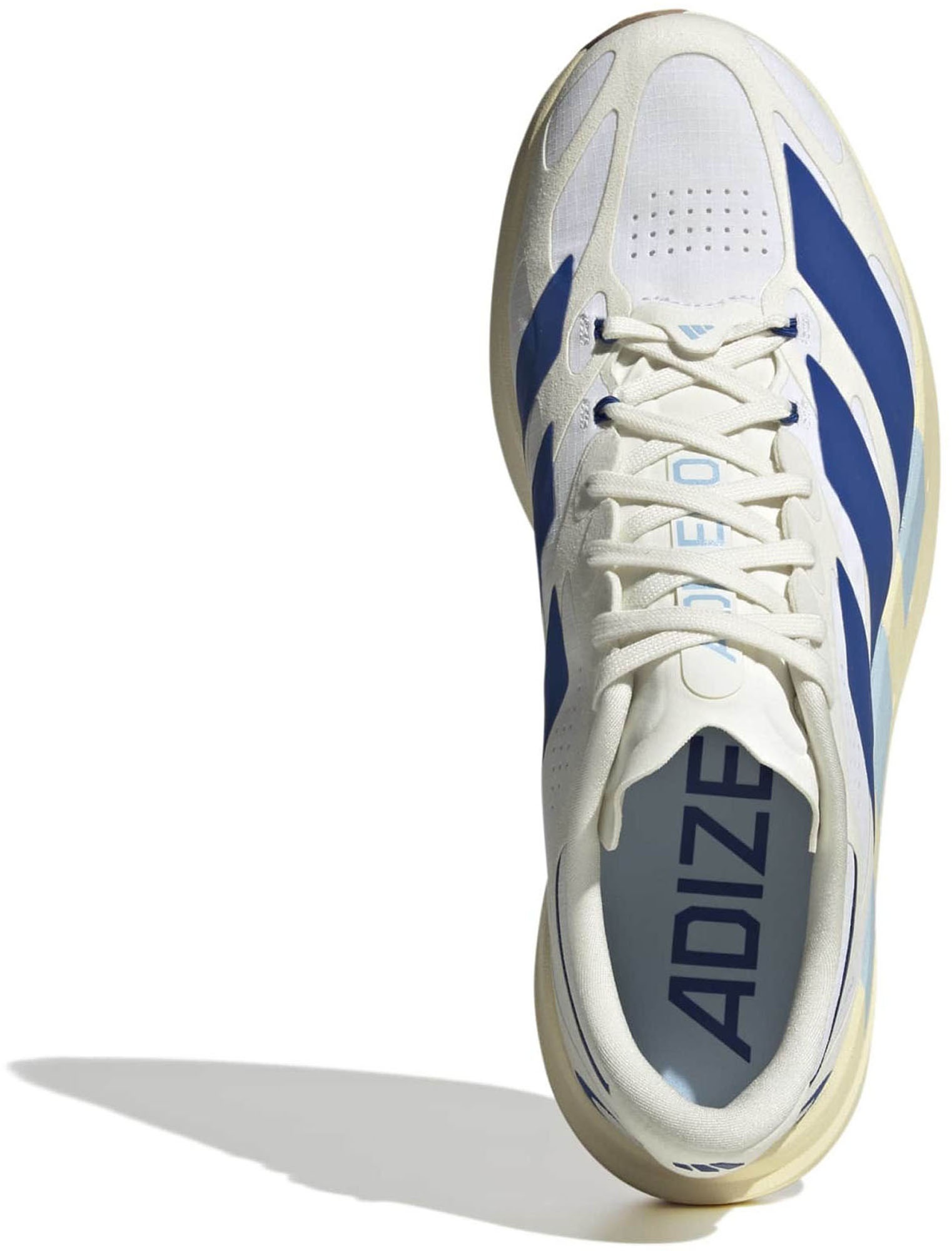 adidas Men's Adizero EVO SL EXO Suede Running Shoes - White/Cllegte Royal/Clear Sky - View 2