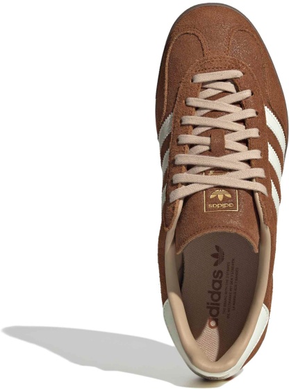 adidas Men's Gazelle Indoor Shoes - Oil Brnz/Wht - View 2
