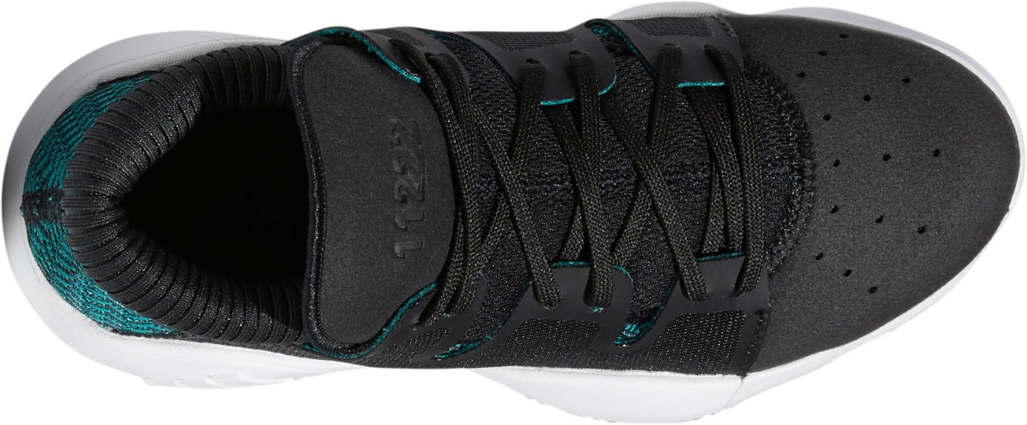 adidas Kids' Grade School Pro Vision Basketball Shoes - Black/Green - View 4
