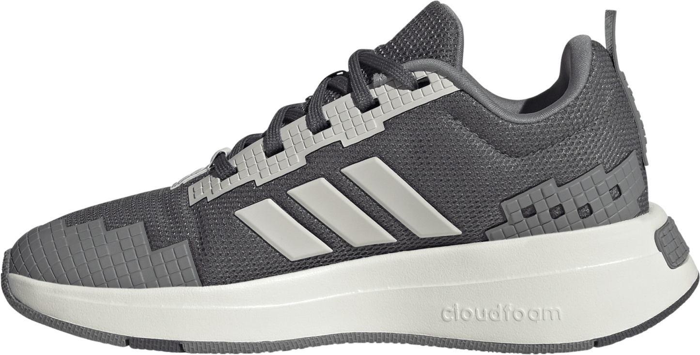 adidas Kids' Grade School Minecraft Pro Shoes - Grey Five/Grey One/Grey Three - View 4