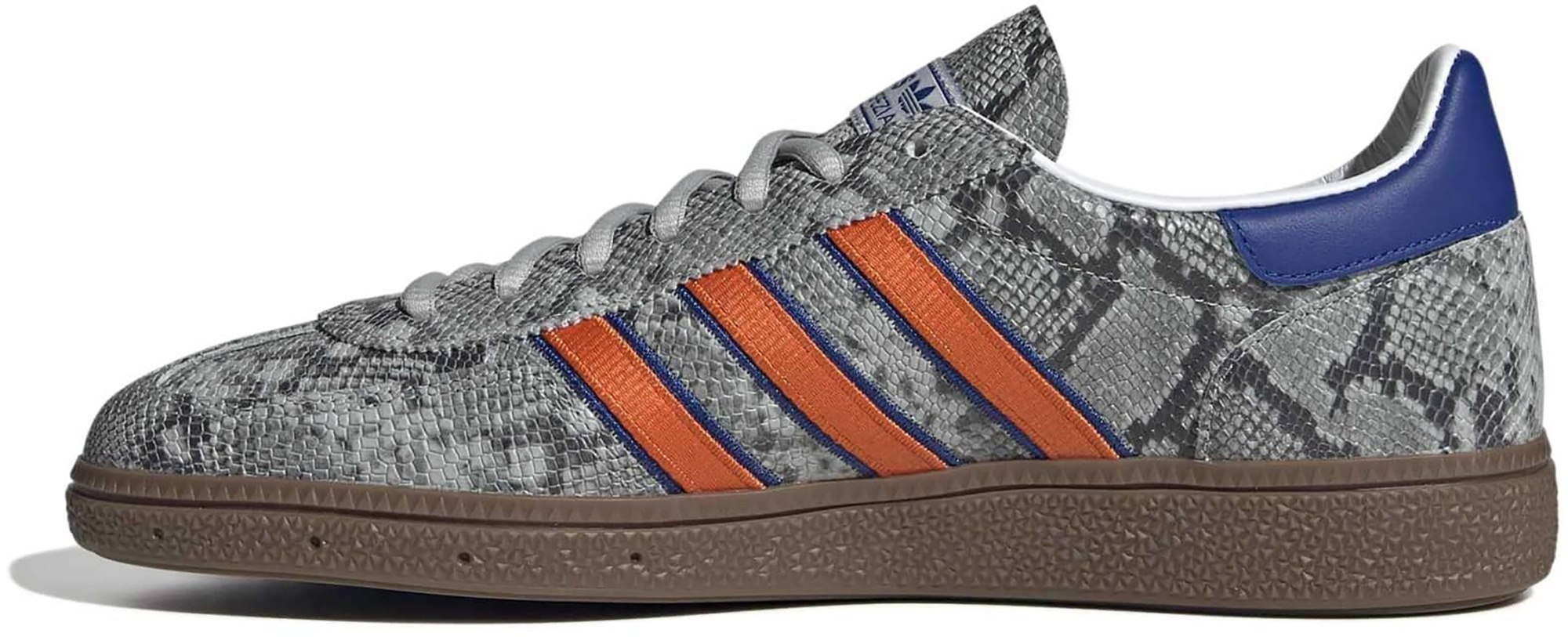 adidas Men's Handball Spezial Shoes - Grey Two/Orange/Collegiate Royal - View 5
