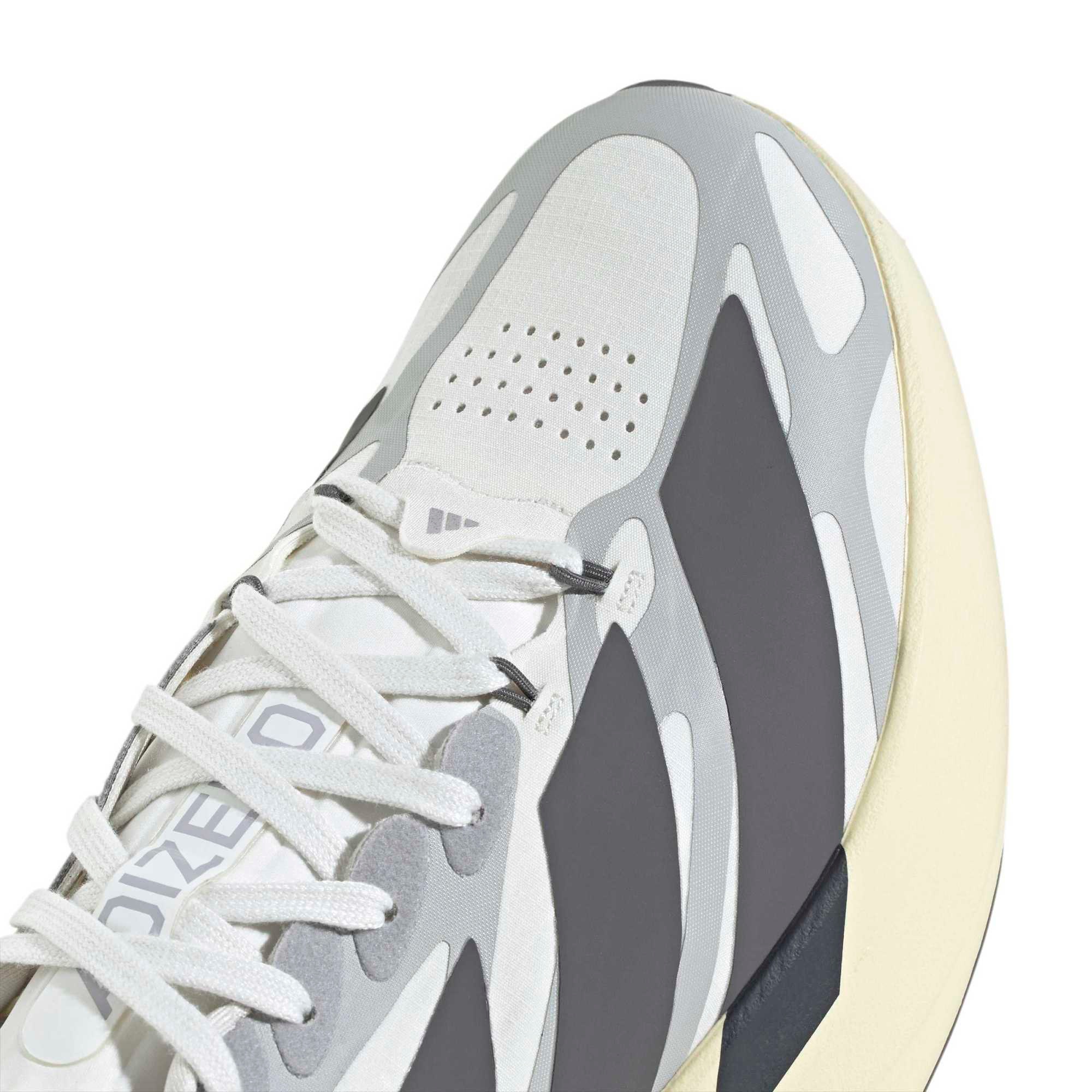 adidas Men's Adizero EVO SL EXO Running Shoes - Core White/Utility Black/Grey Two - View 7