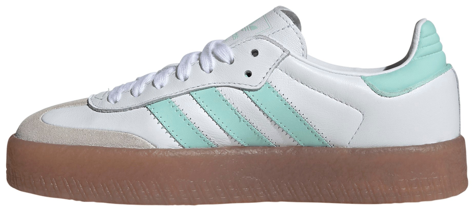 adidas Kids' Grade School Sambae Shoes - Mint/White - View 4