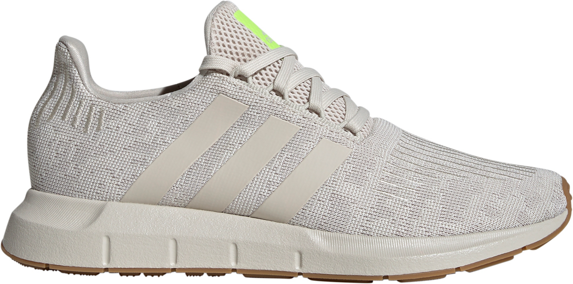 adidas Men's Swift Run 1.0 Shoes - White/Lucid Lemon - View 1