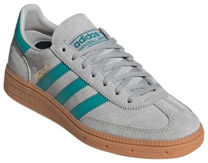 adidas Kids' Grade School Handball Spezial Shoes - Grey/Teal - View 5
