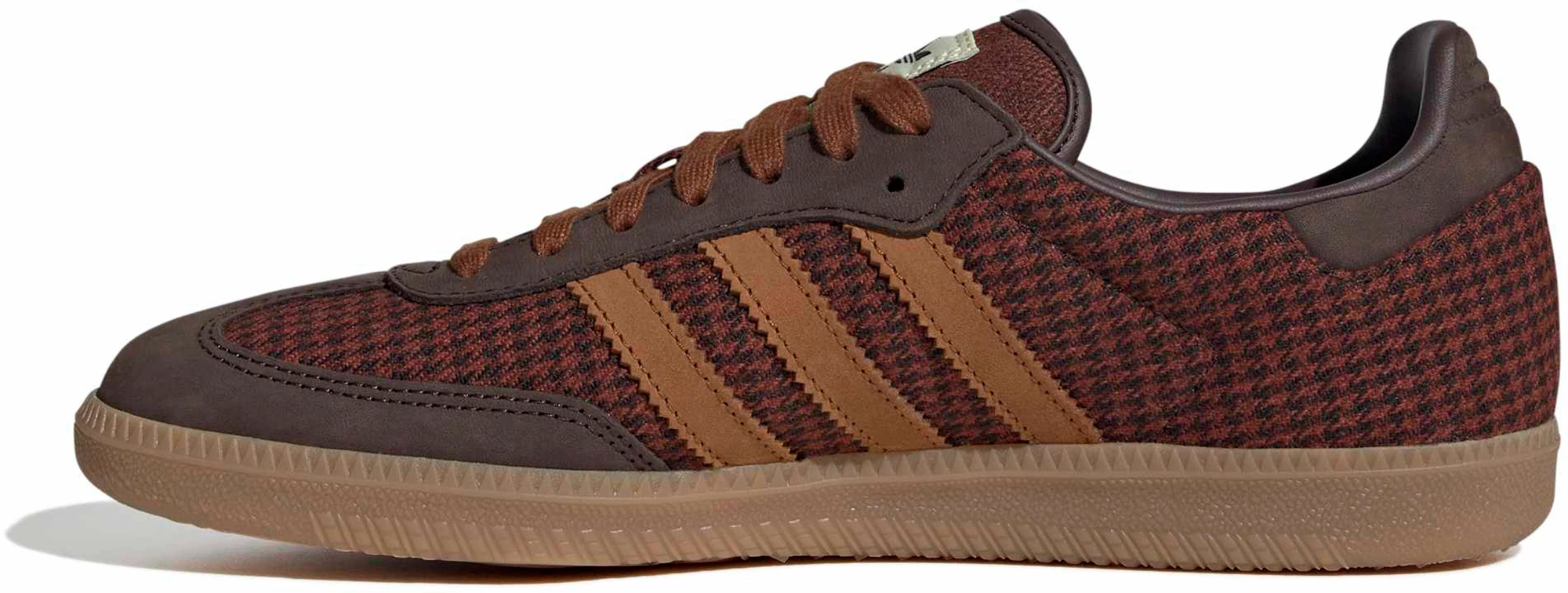 adidas Samba OG Shoes - Hndstooth Coffee/Brnz - View 4