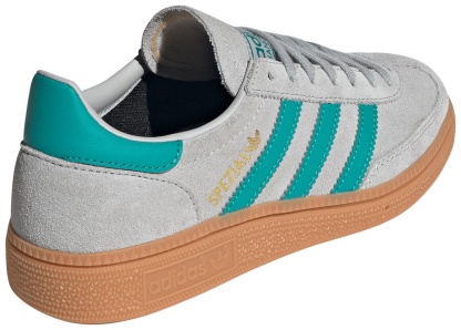 adidas Kids' Grade School Handball Spezial Shoes - Grey/Teal - View 6
