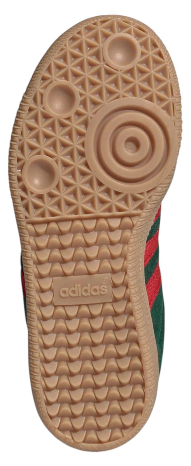 adidas Kids' Preschool FIFA World Cup Samba OG Shoes - Team Dark Green/Better Scarlet/Gum - View 3
