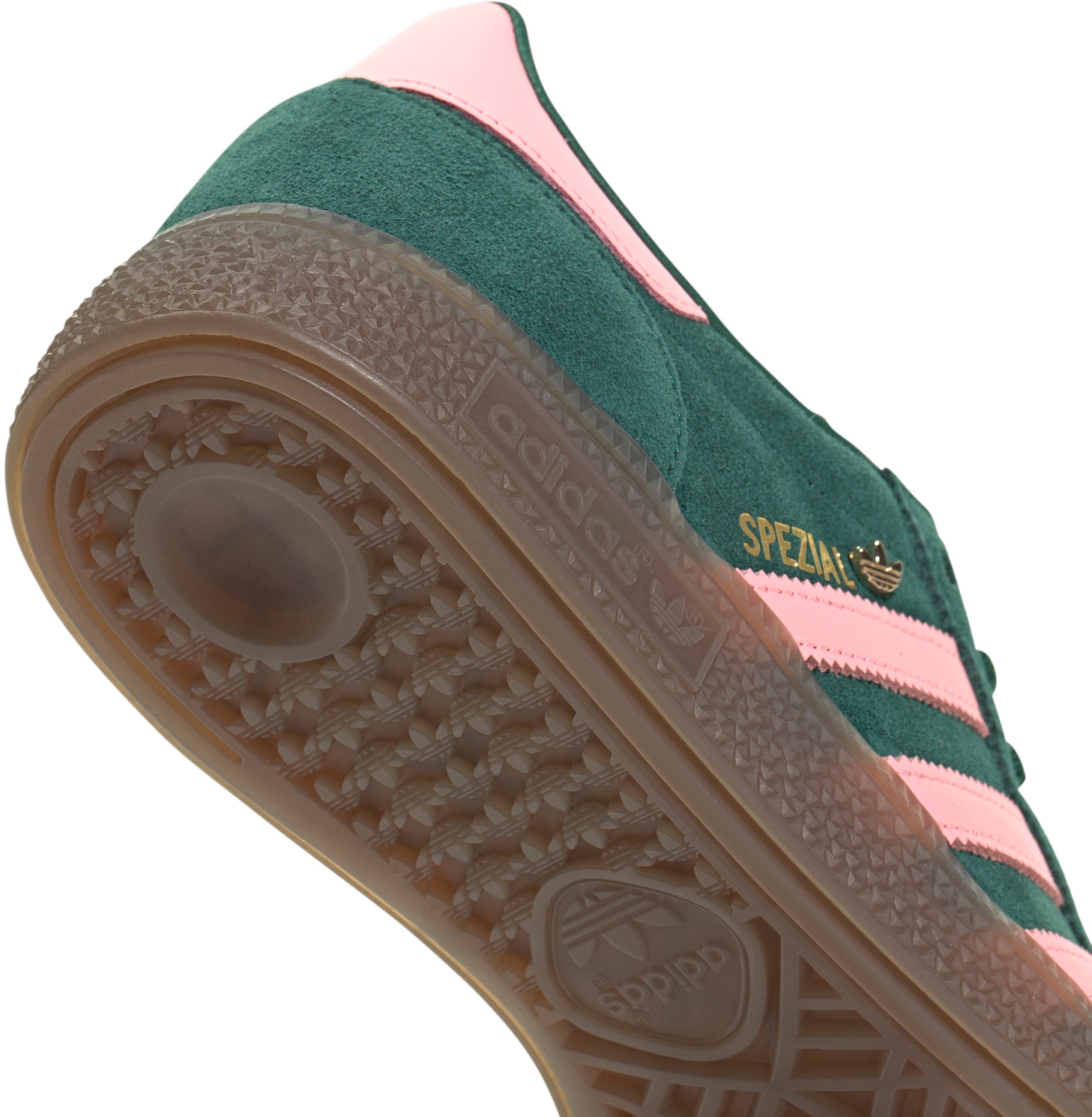 adidas Women's Handball Spezial Shoes - Collegiate Green/Pink Spark/Gold Met - View 7