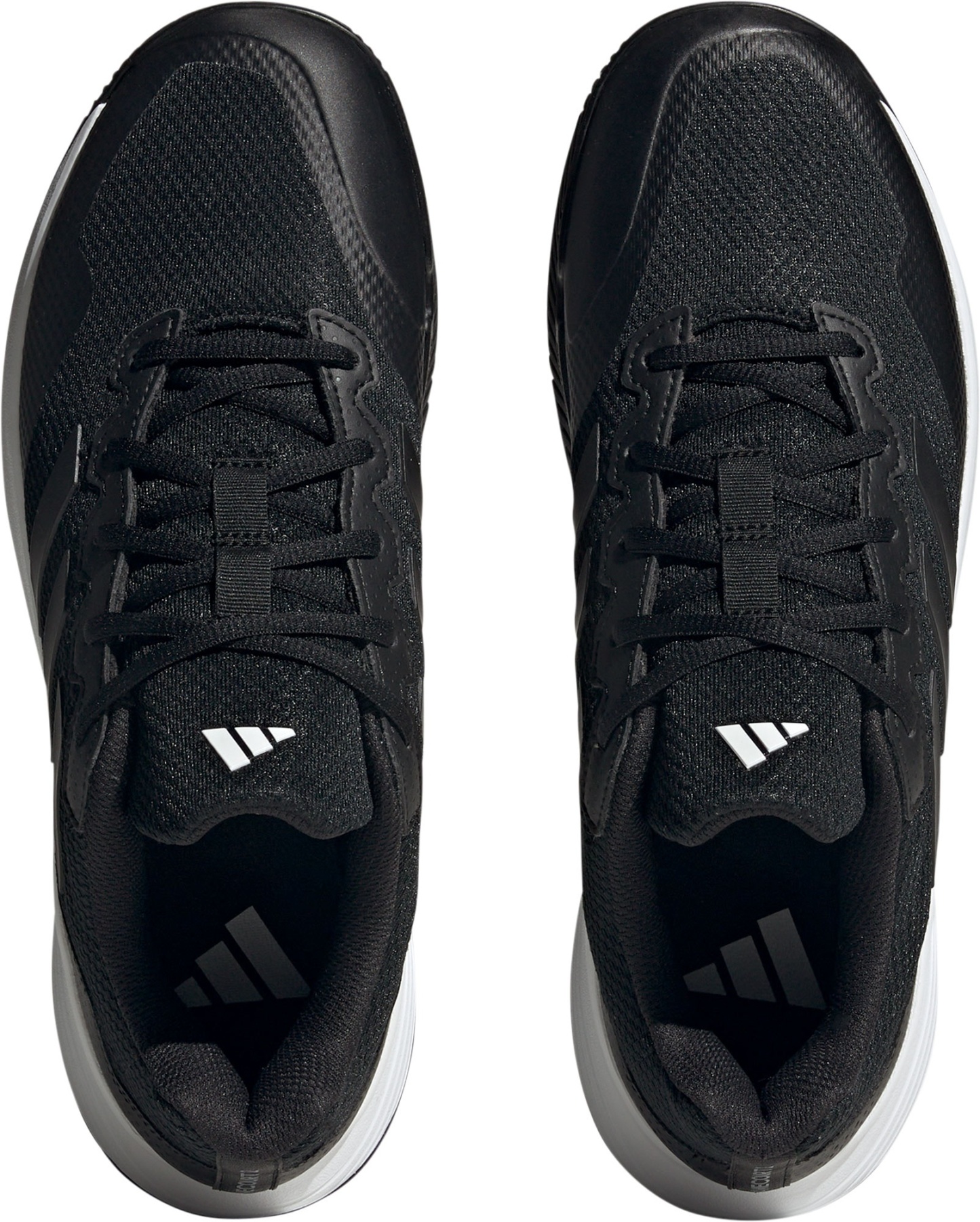 adidas Men's Gamecourt 2 Tennis Shoes - Black/Black/Grey - View 4