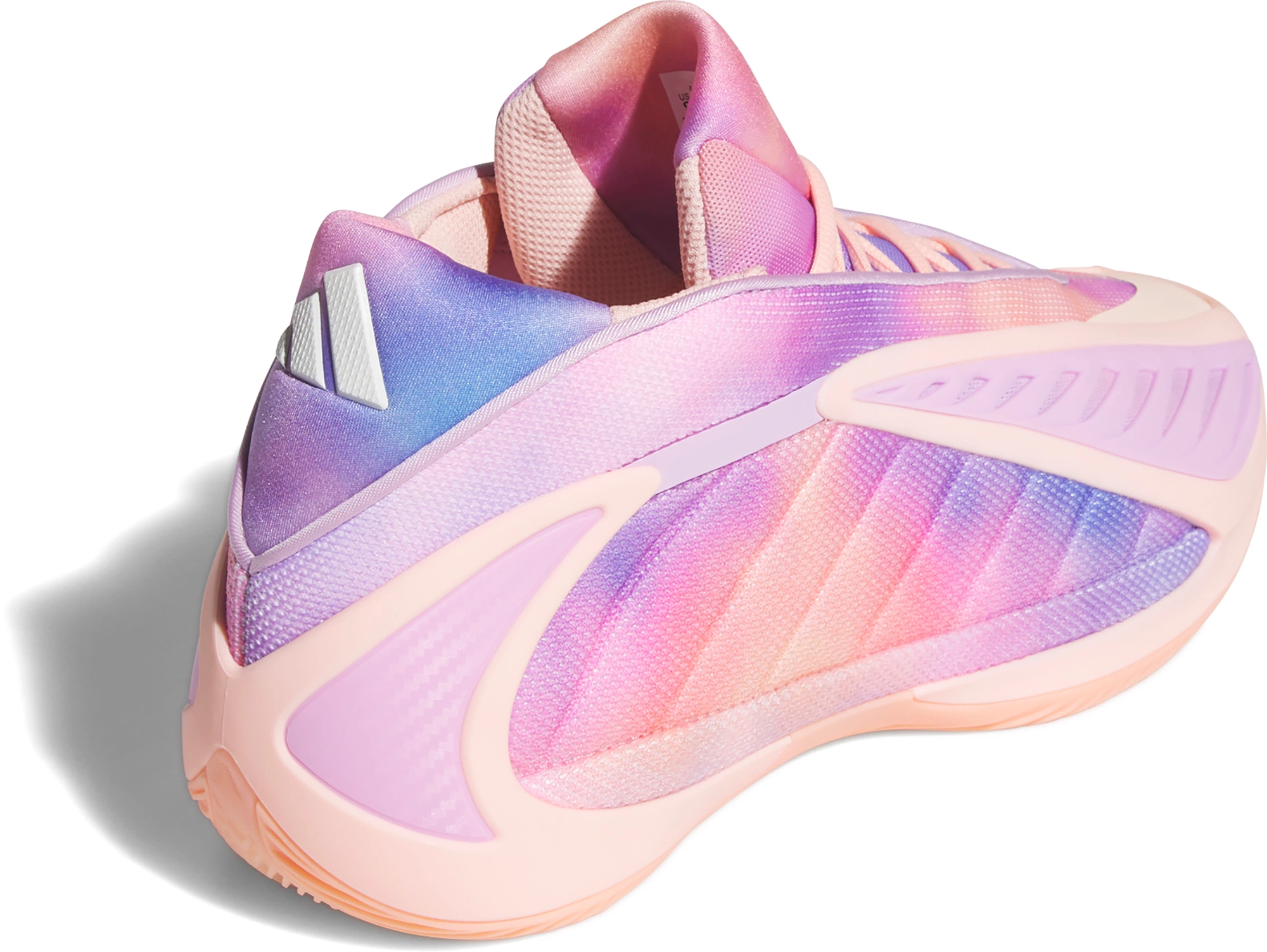 adidas Anthony Edwards 2 'Tie Dye' Basketball Shoes - Haze Coral/Bliss Lilac/Zero Met - View 6