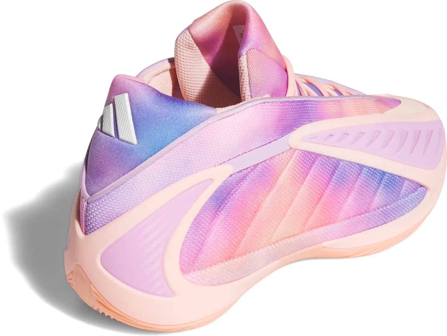 adidas Anthony Edwards 2 'Tie Dye' Basketball Shoes - Haze Coral/Bliss Lilac/Zero Met - View 6