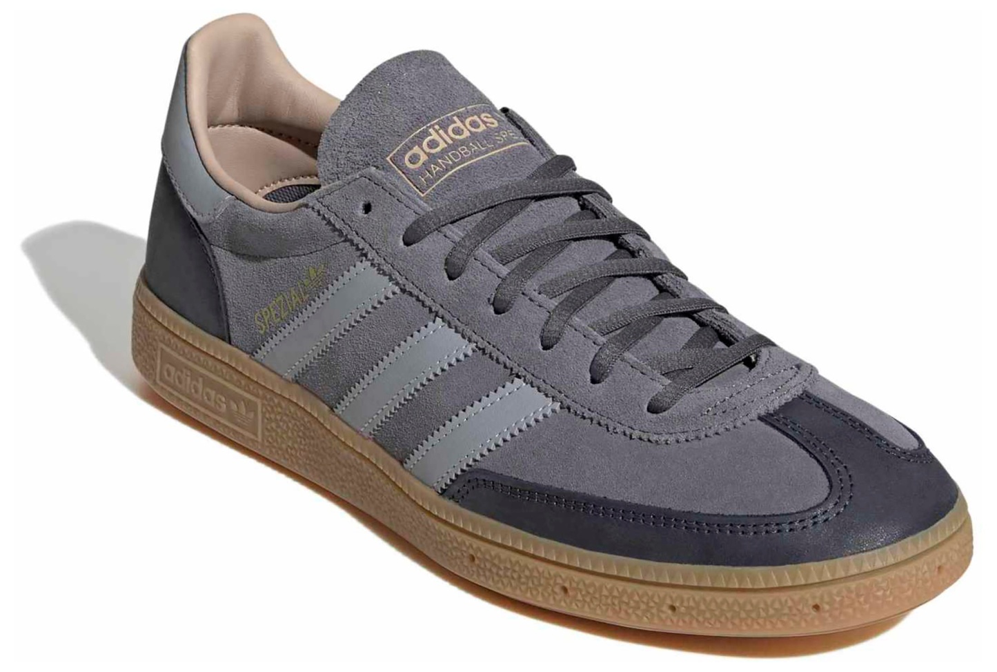 adidas Men's Handball Spezial Shoes - Oiled Onix/Halo Slvr - View 6