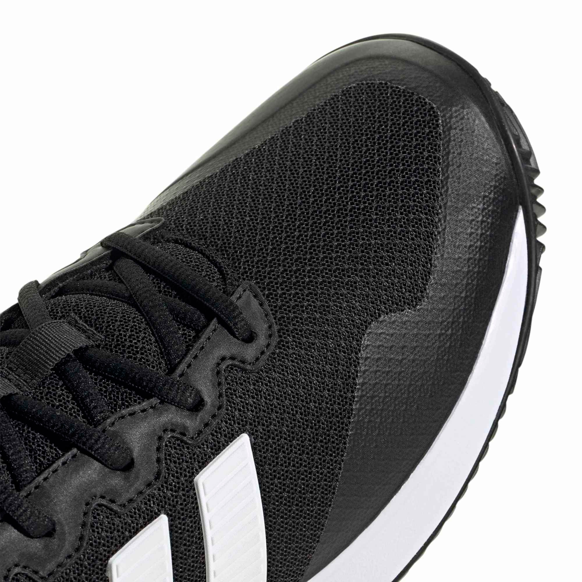 adidas Men's Gamecourt 2 Tennis Shoes - Core Black/Ftwr White/Silver Met. - View 7