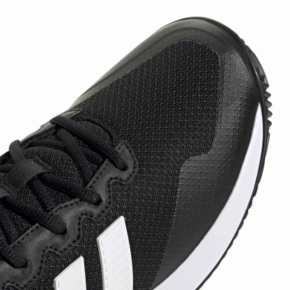 adidas Men's Gamecourt 2 Tennis Shoes - Core Black/Ftwr White/Silver Met. - View 7