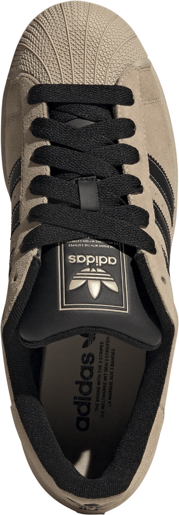 adidas Men's Superstar II Shoes - Stone Khaki/Core Black/Stone Khaki - View 2