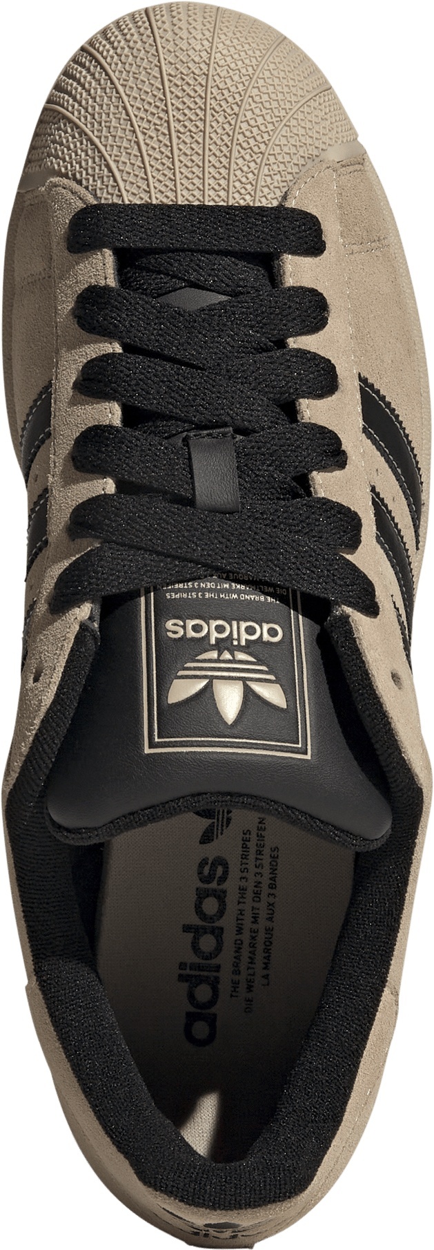 adidas Men's Superstar II Shoes - Stone Khaki/Core Black/Stone Khaki - View 2