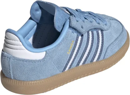 adidas Toddler FIFA World Cup Samba OG Comfort Closure Elastic Lace Shoes - Light Blue/White/Gum - View 8