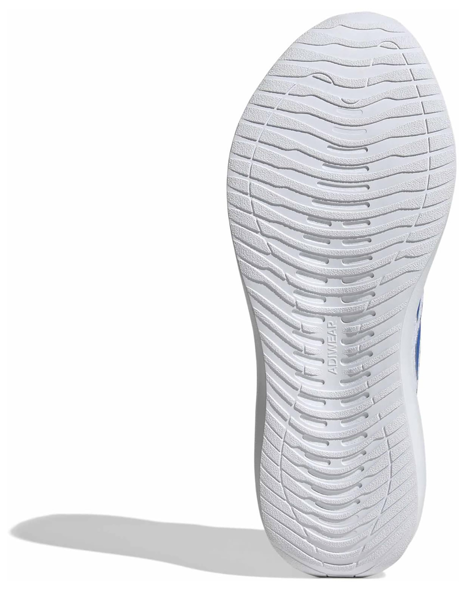 adidas Men's Runfalcon 6 CLOUDFOAM Running Shoes - Ftwr White/Bright Royal/Grey One - View 3