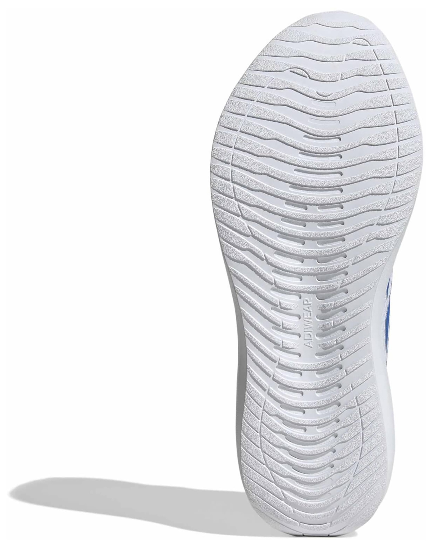 adidas Men's Runfalcon 6 CLOUDFOAM Running Shoes - Ftwr White/Bright Royal/Grey One - View 3