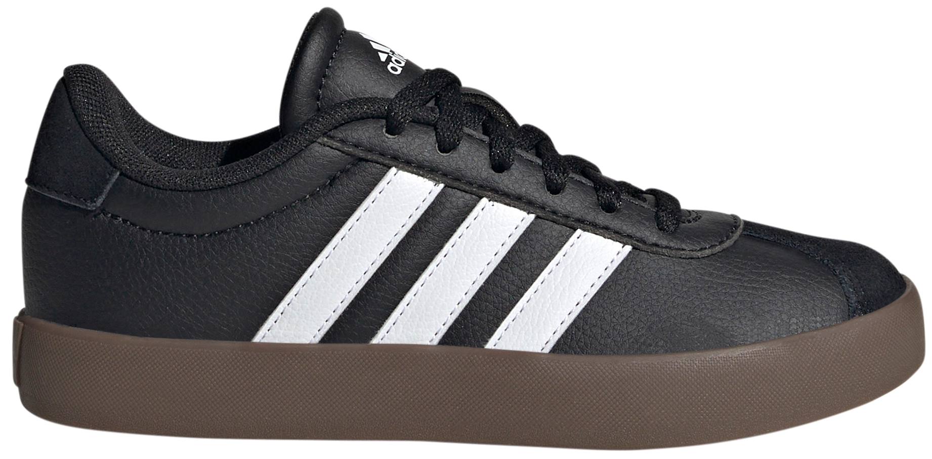 adidas Kids' Grade School VL Court Low Shoes - Black/White - View 1