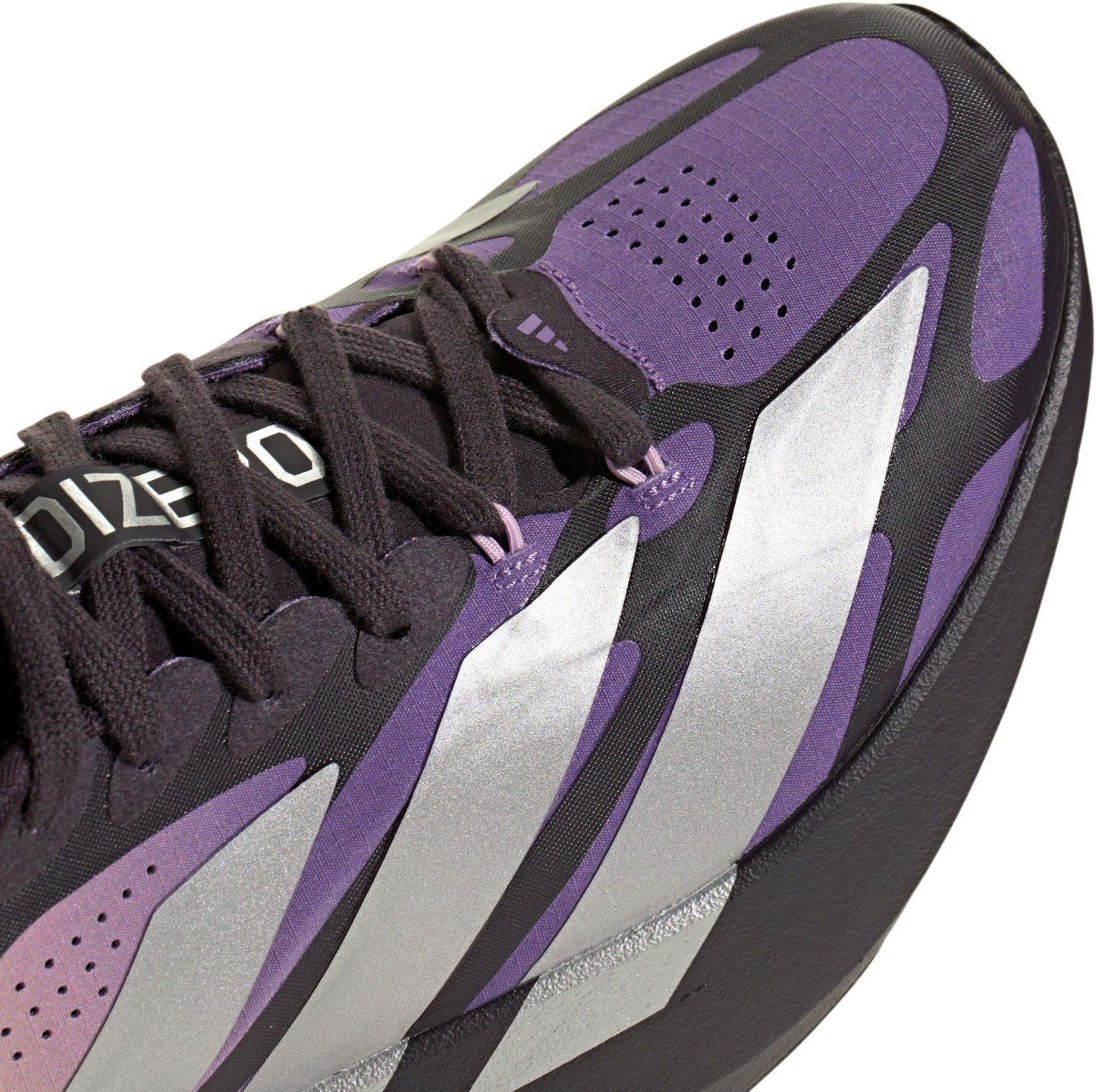 adidas Women's Adizero EVO SL EXO  Running Shoes - Aurora Black/Silver Met./Active Purple - View 8