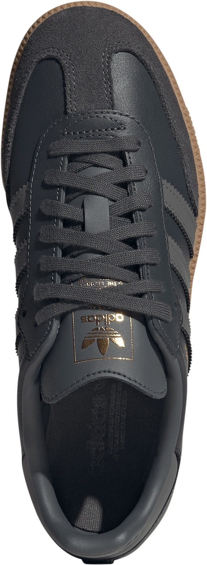 adidas Kids' Grade School Samba OG Shoes - Grey Six/Grey Four/Gum4 - View 2