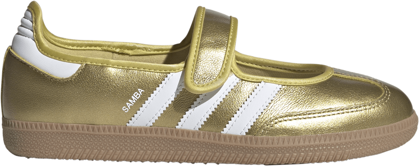 adidas Women's Samba Jane Shoes - White/Gold/Gum - View 1