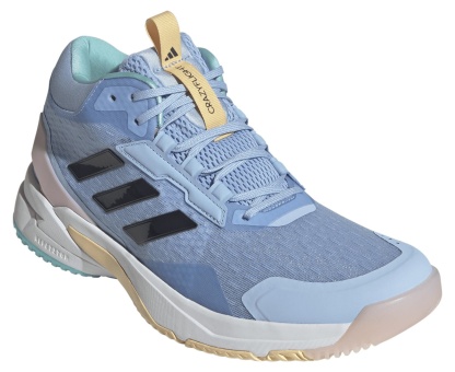 adidas Women's Crazyflight 6 Mid Volleyball Shoes - Blue/Shadow Navy/Flash Aqua - View 5