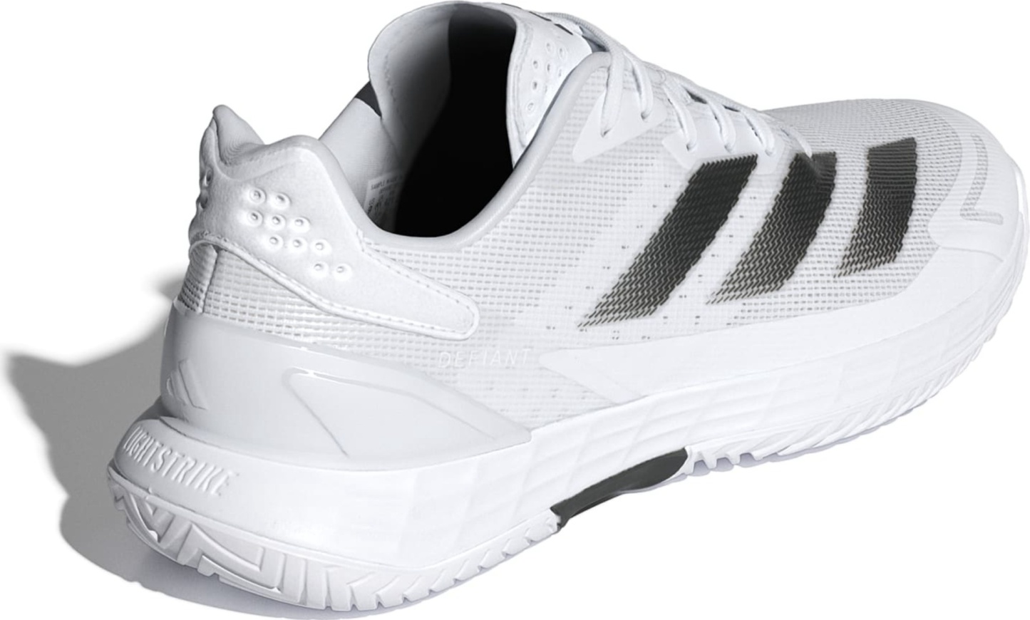 adidas Men's Defiant Speed 2 Tennis Shoes - White/Black/Grey - View 9