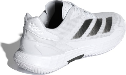 adidas Men's Defiant Speed 2 Tennis Shoes - White/Black/Grey - View 9