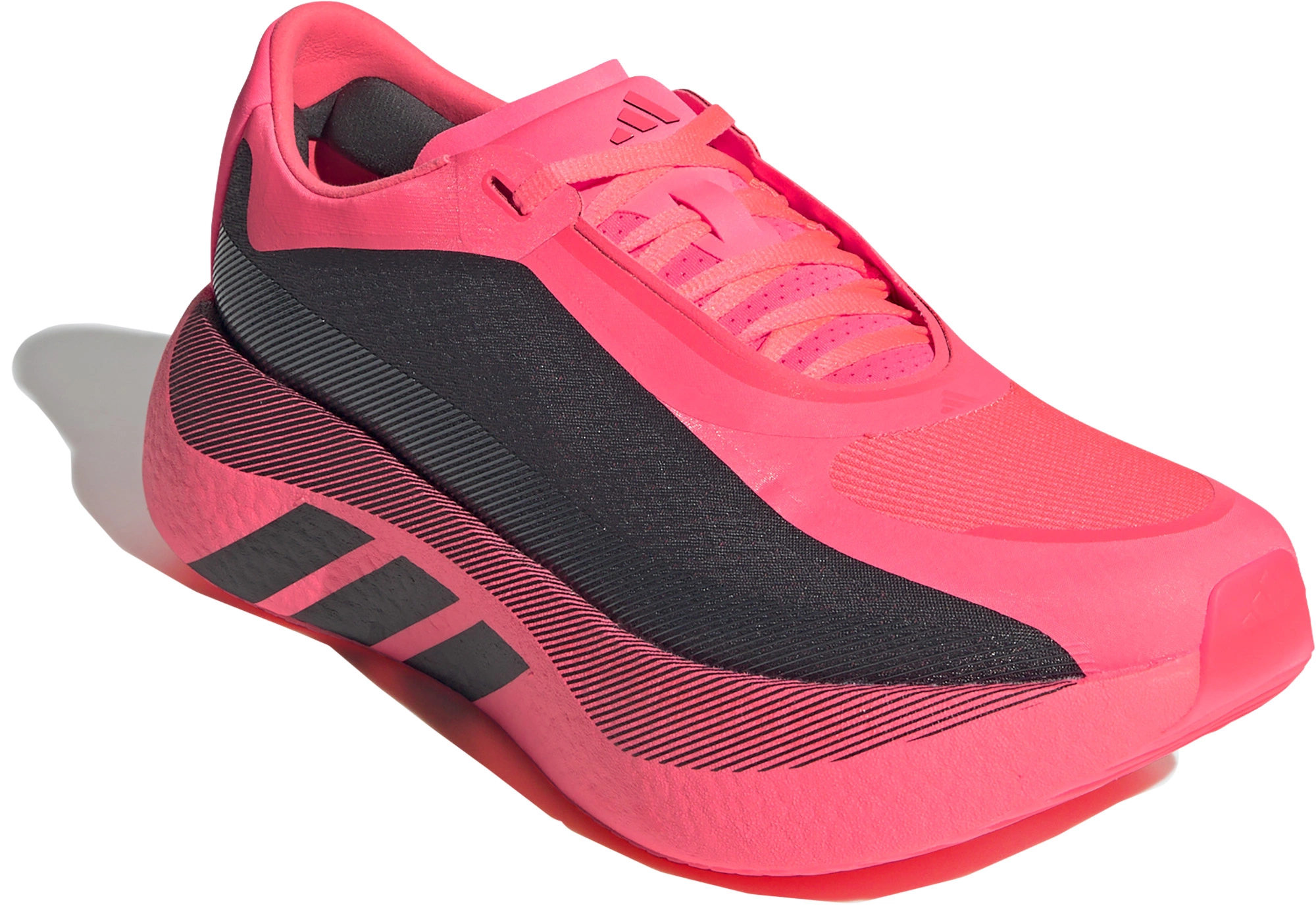 adidas Men's Hyperboost Edge Running Shoes - Turbo/Carbon/Solar Turbo - View 9