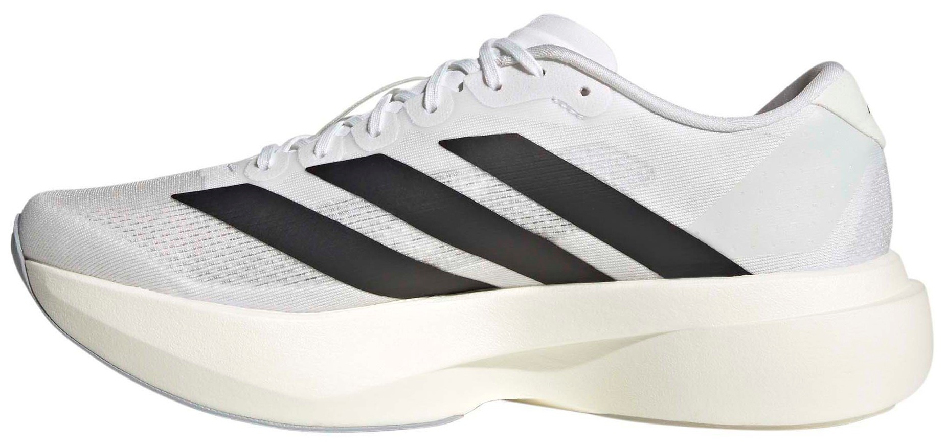 adidas Men's Adizero EVO SL Running Shoes - White/Black/White - View 6