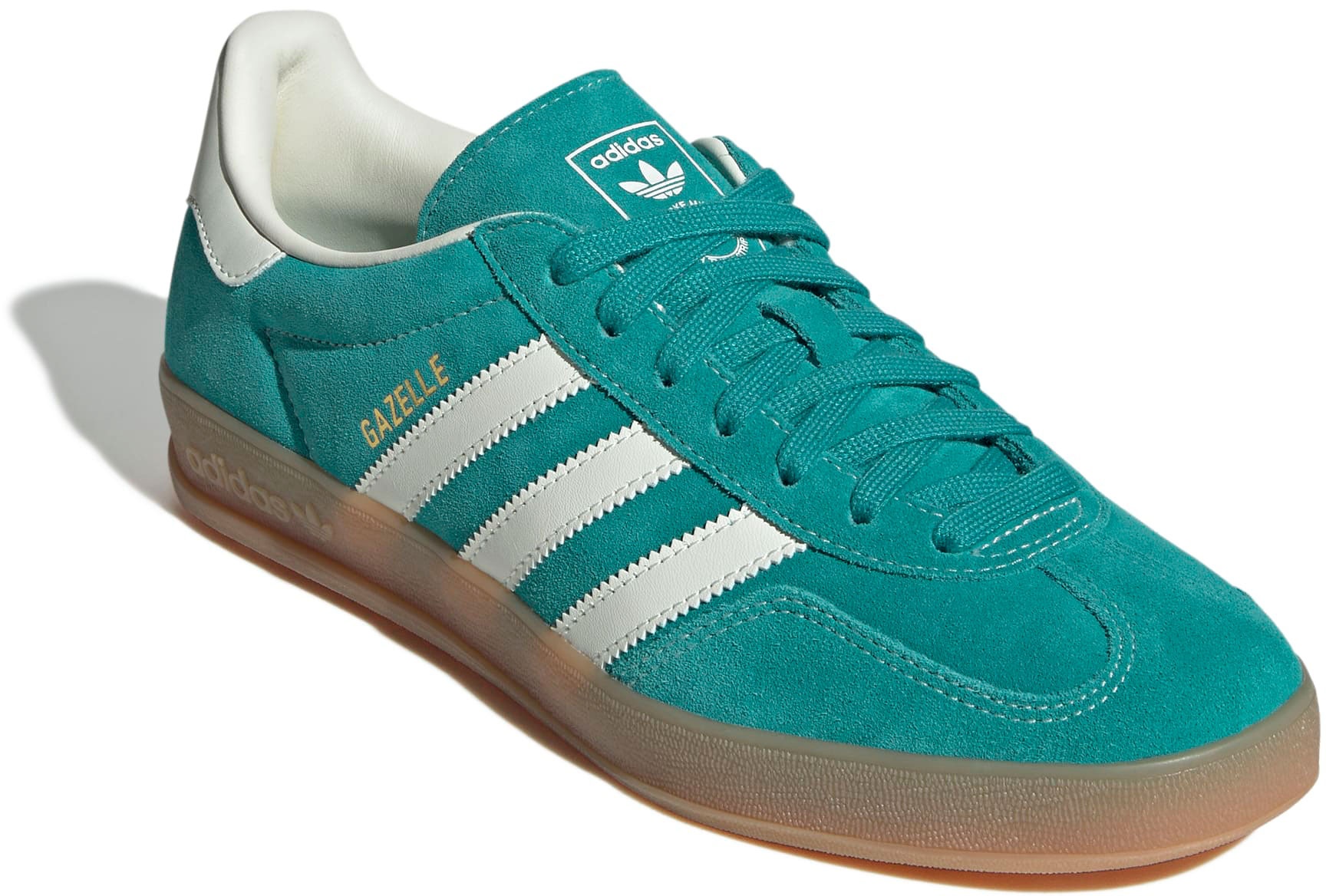 adidas Men's Gazelle Indoor Shoes - Teal/White - View 8