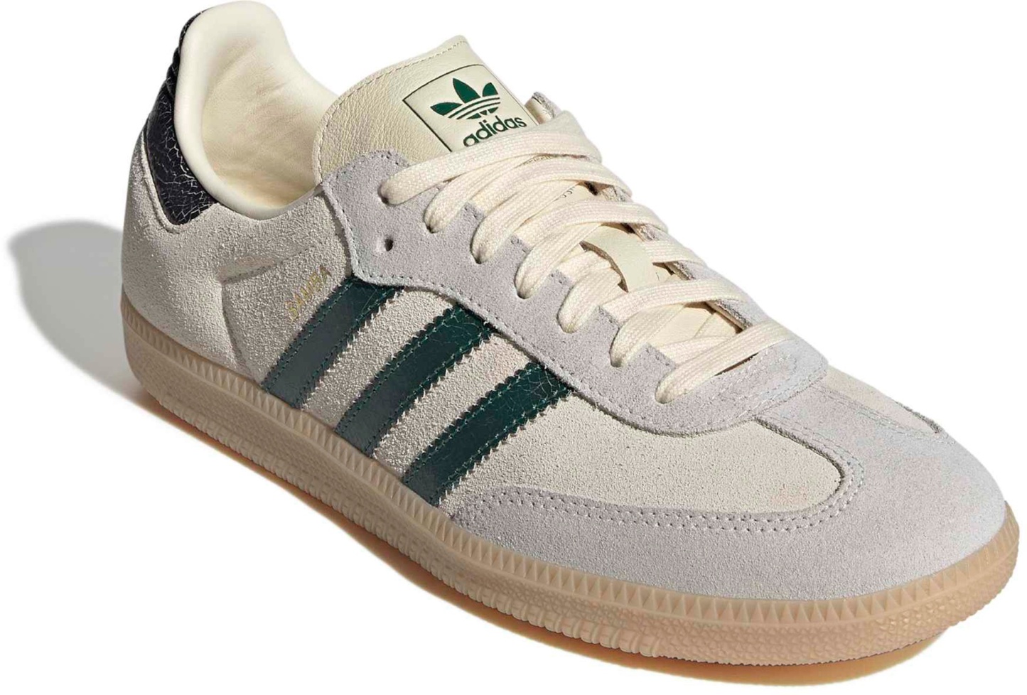adidas Samba OG Shoes - Vint Wht/Green - View 6
