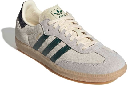 adidas Samba OG Shoes - Vint Wht/Green - View 6