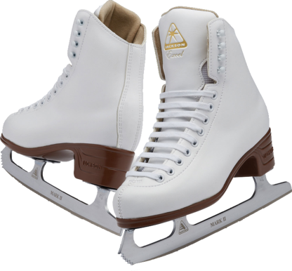 Jackson Ultima Girls' Excel Figure Skates - White - View 1