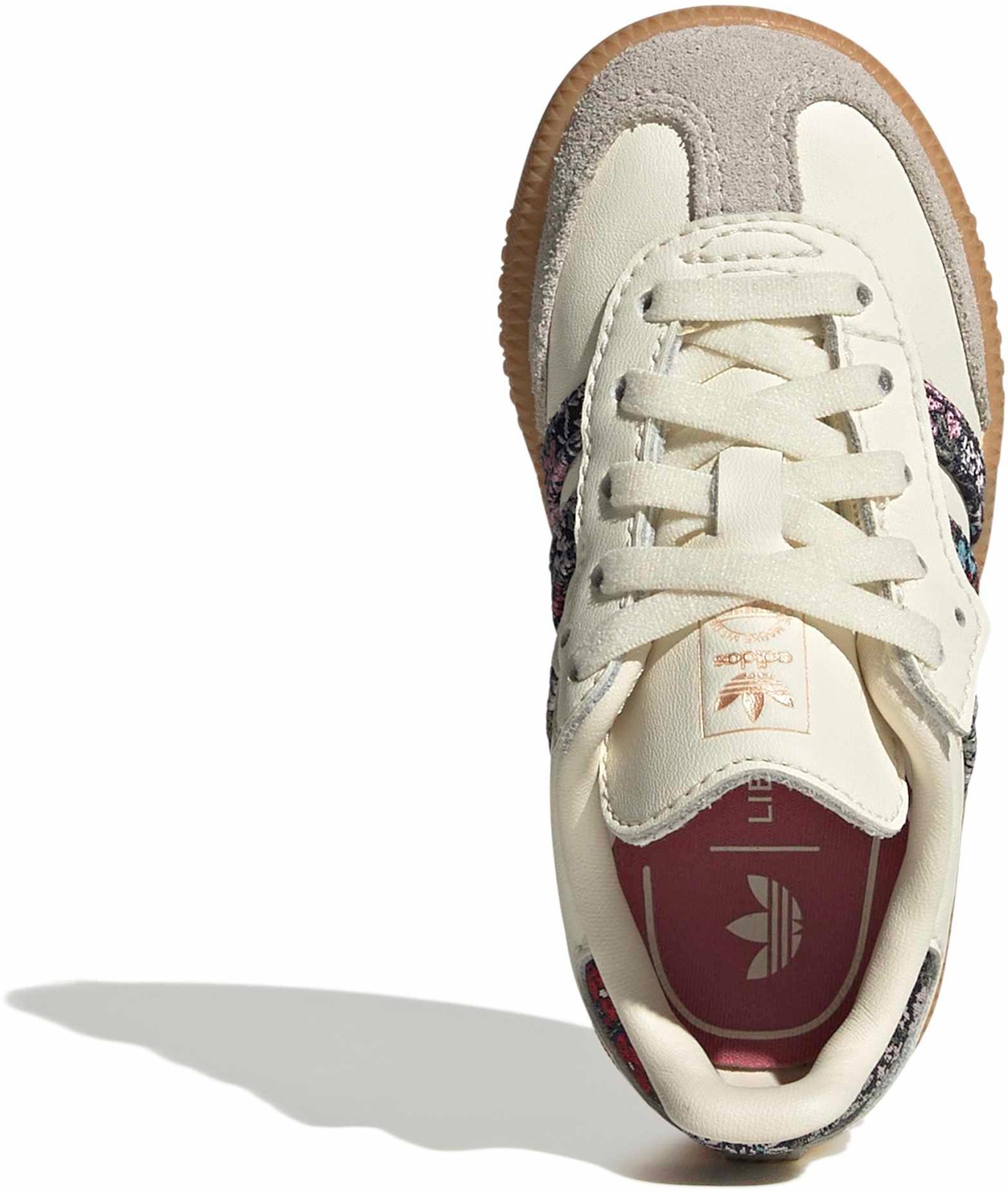 adidas Toddler Liberty Samba OG Shoes - Cream/Dual Magenta/Talc - View 2